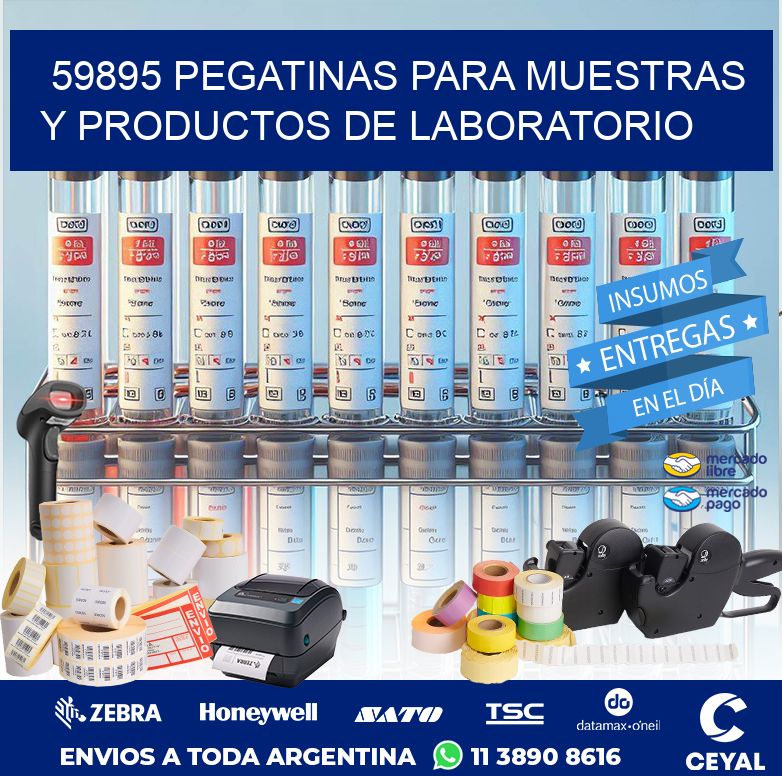 59895 PEGATINAS PARA MUESTRAS Y PRODUCTOS DE LABORATORIO