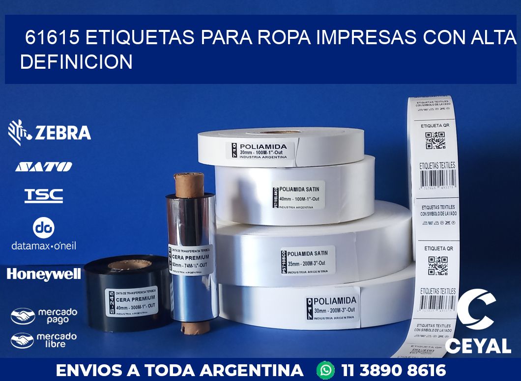 61615 ETIQUETAS PARA ROPA IMPRESAS CON ALTA DEFINICION