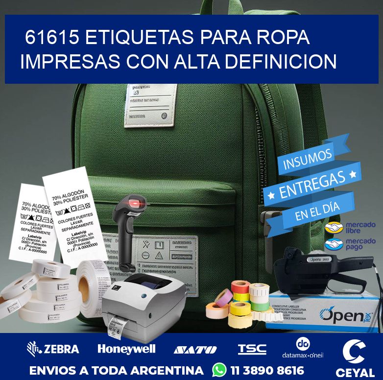 61615 ETIQUETAS PARA ROPA IMPRESAS CON ALTA DEFINICION