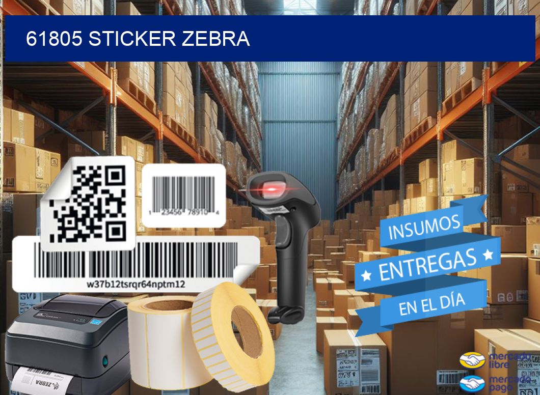 61805 sticker zebra