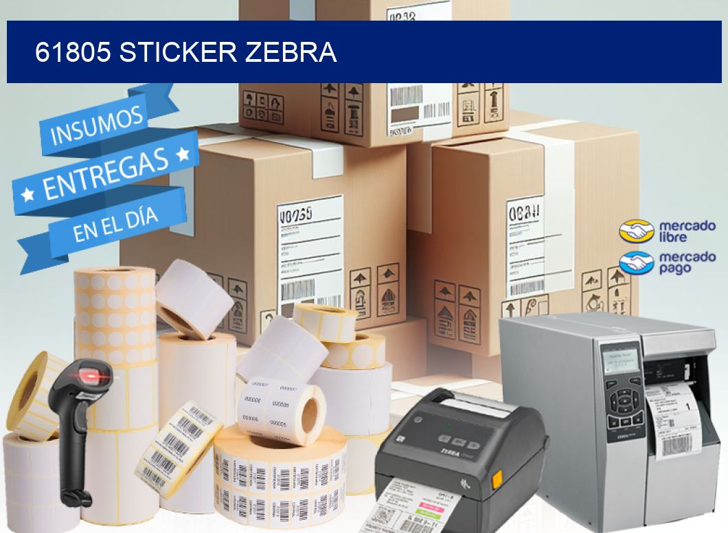 61805 sticker zebra