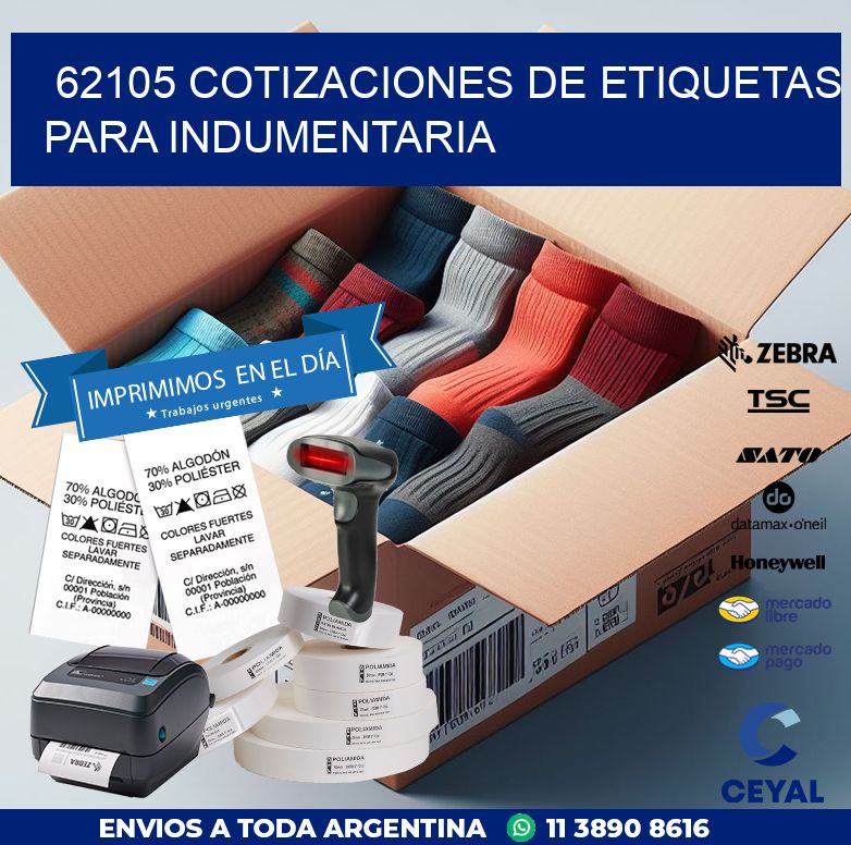 62105 COTIZACIONES DE ETIQUETAS PARA INDUMENTARIA