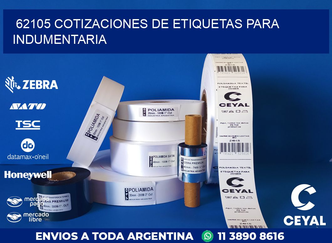 62105 COTIZACIONES DE ETIQUETAS PARA INDUMENTARIA