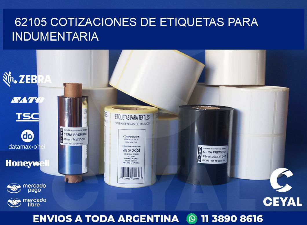 62105 COTIZACIONES DE ETIQUETAS PARA INDUMENTARIA