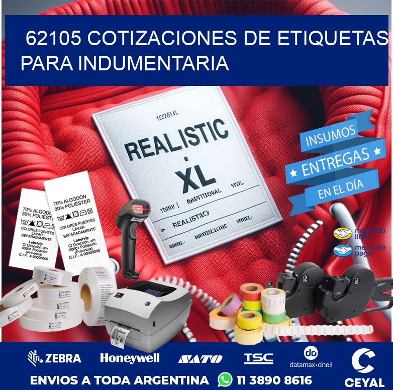 62105 COTIZACIONES DE ETIQUETAS PARA INDUMENTARIA