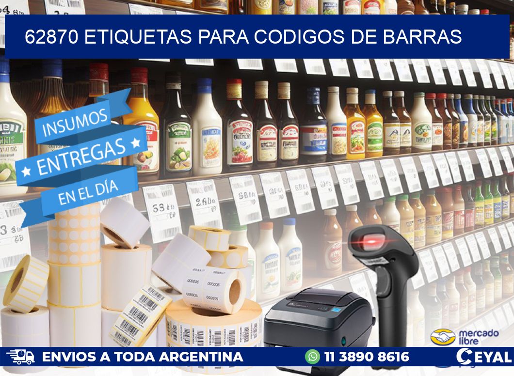 62870 ETIQUETAS PARA CODIGOS DE BARRAS