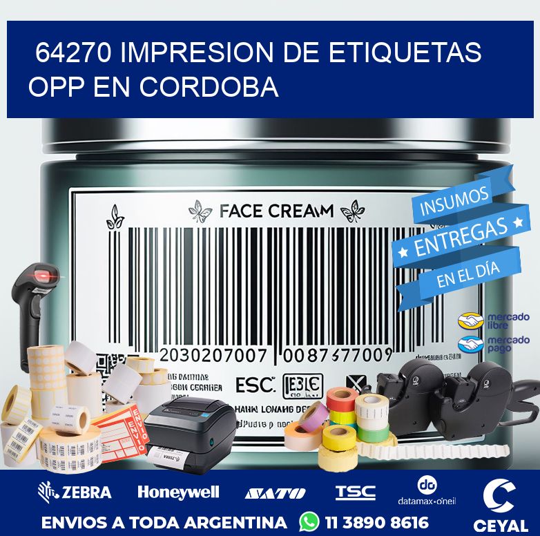 64270 IMPRESION DE ETIQUETAS OPP EN CORDOBA