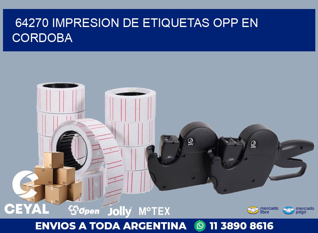 64270 IMPRESION DE ETIQUETAS OPP EN CORDOBA