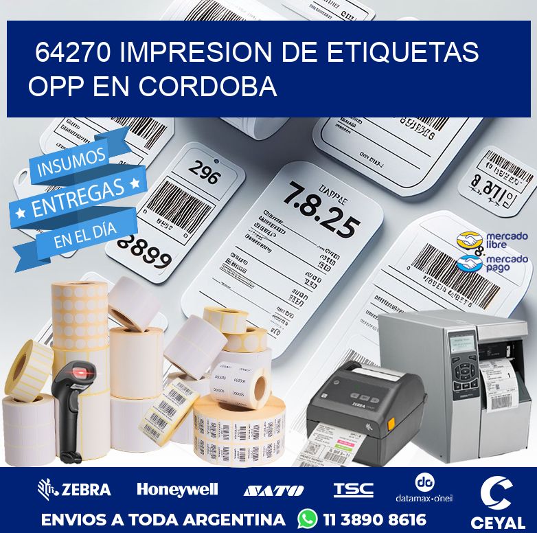 64270 IMPRESION DE ETIQUETAS OPP EN CORDOBA