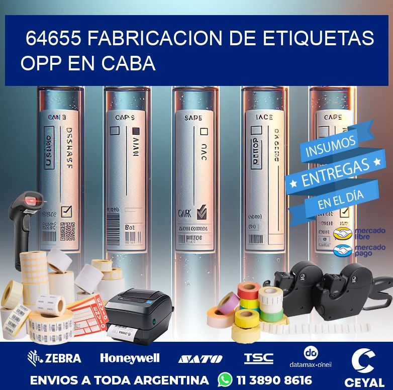 64655 FABRICACION DE ETIQUETAS OPP EN CABA