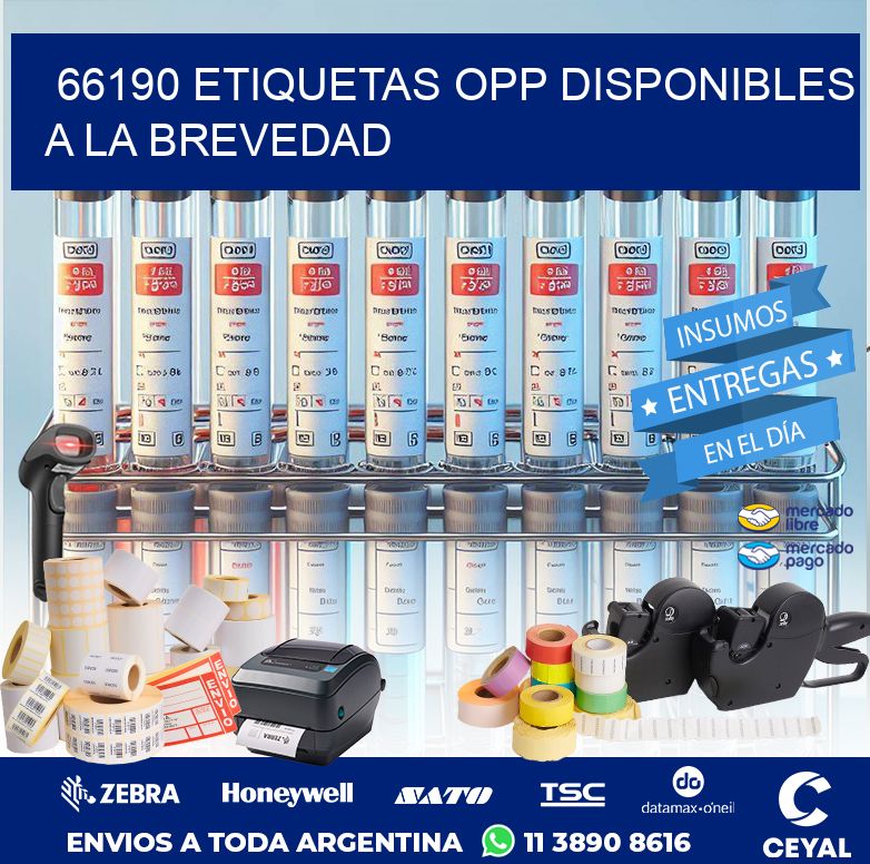 66190 ETIQUETAS OPP DISPONIBLES A LA BREVEDAD