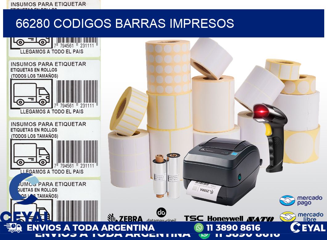 66280 CODIGOS BARRAS IMPRESOS
