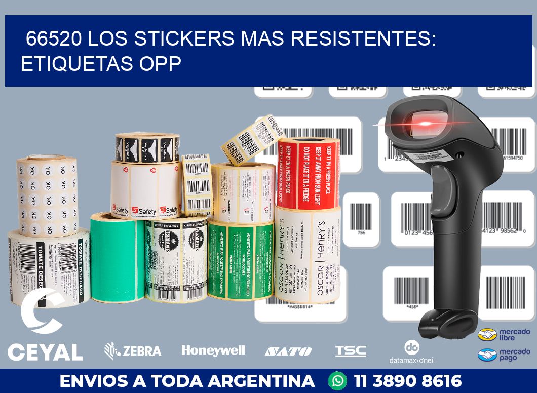 66520 LOS STICKERS MAS RESISTENTES: ETIQUETAS OPP