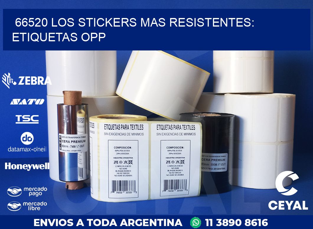 66520 LOS STICKERS MAS RESISTENTES: ETIQUETAS OPP