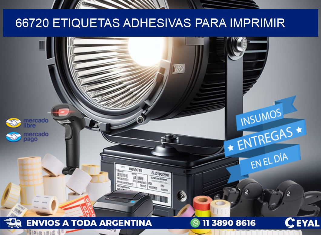 66720 Etiquetas adhesivas para imprimir