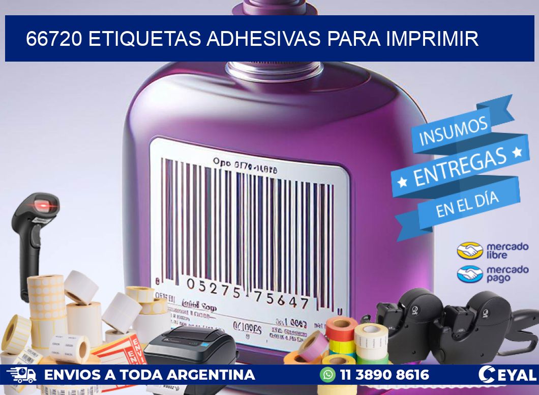 66720 Etiquetas adhesivas para imprimir