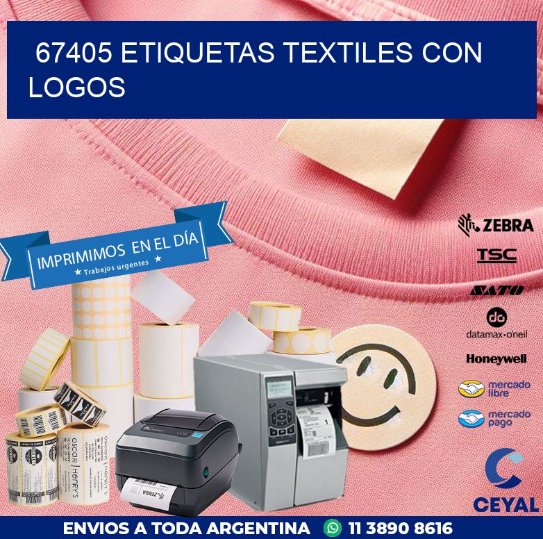 67405 ETIQUETAS TEXTILES CON LOGOS