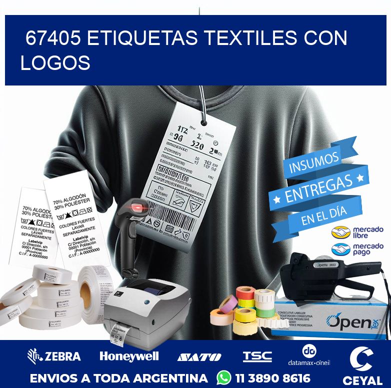 67405 ETIQUETAS TEXTILES CON LOGOS