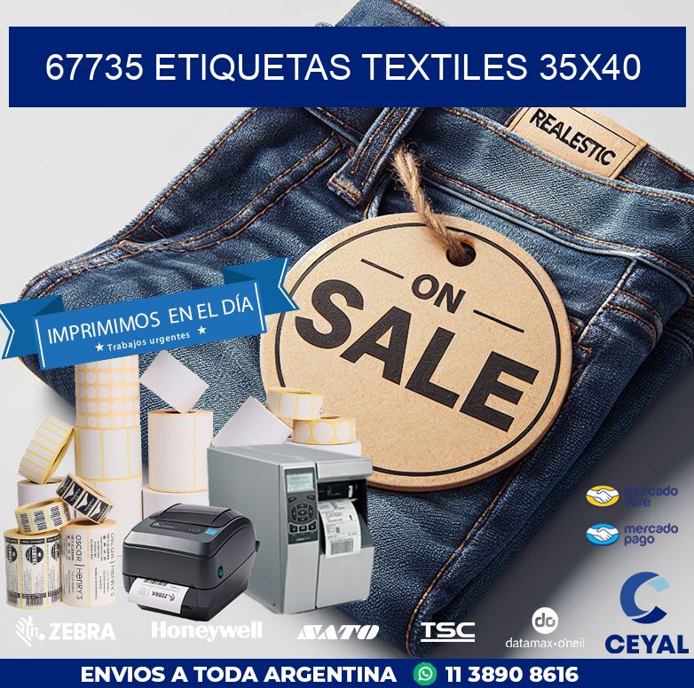 67735 ETIQUETAS TEXTILES 35X40