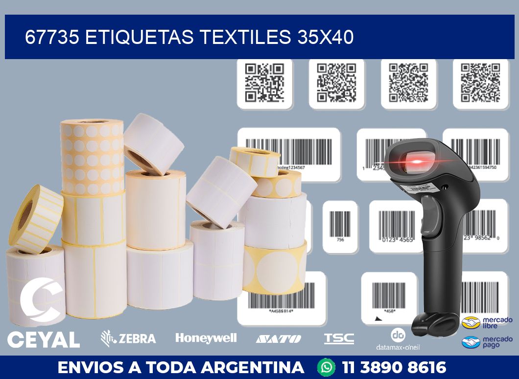 67735 ETIQUETAS TEXTILES 35X40