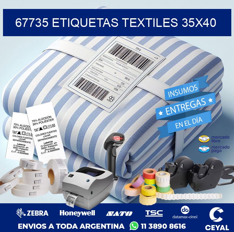 67735 ETIQUETAS TEXTILES 35X40