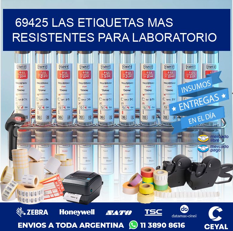 69425 LAS ETIQUETAS MAS RESISTENTES PARA LABORATORIO