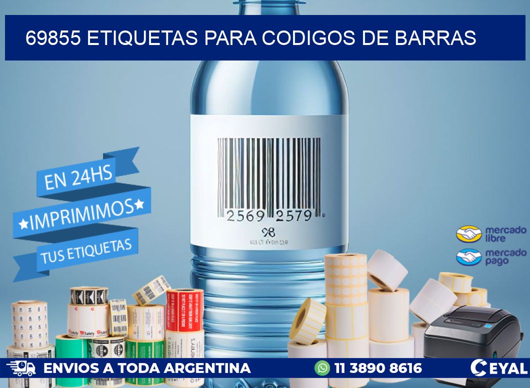 69855 ETIQUETAS PARA CODIGOS DE BARRAS