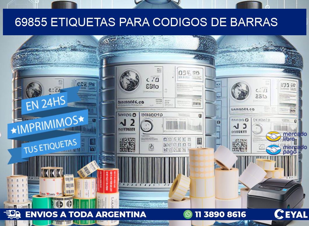 69855 ETIQUETAS PARA CODIGOS DE BARRAS