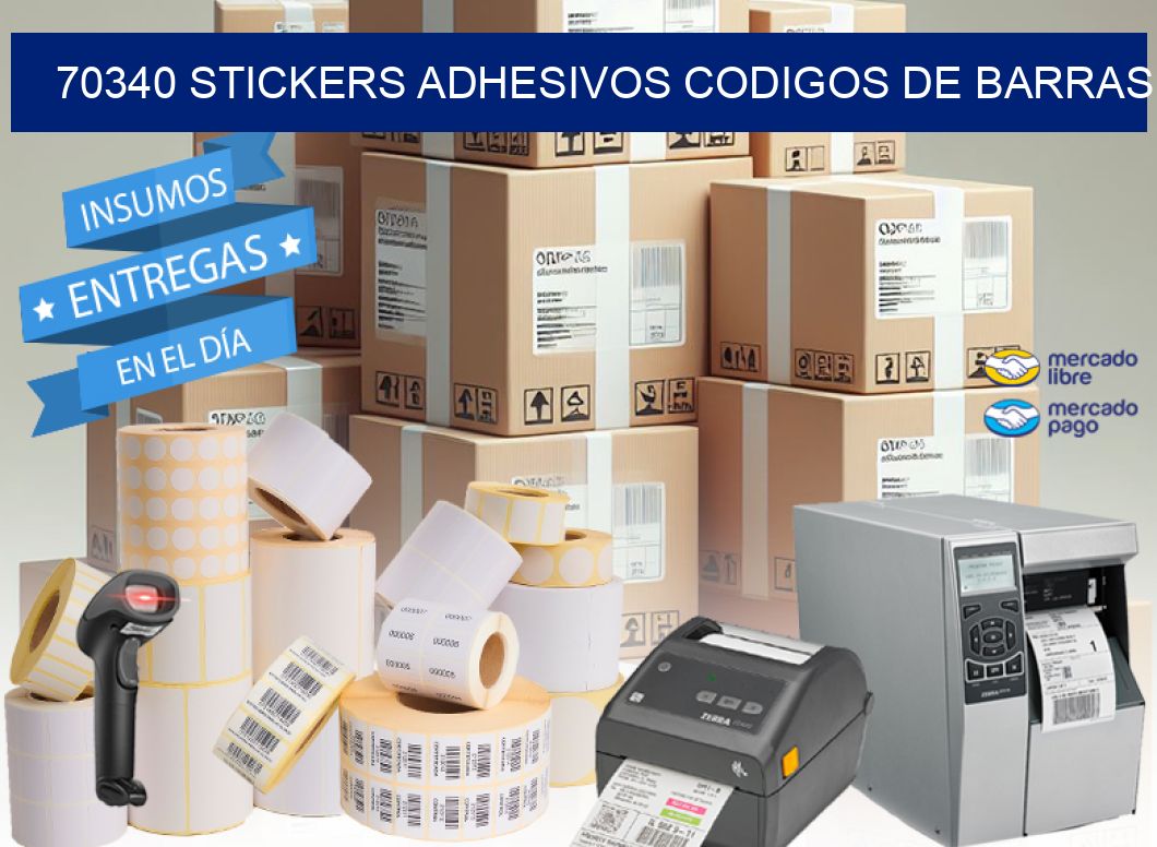 70340 stickers adhesivos codigos de barras
