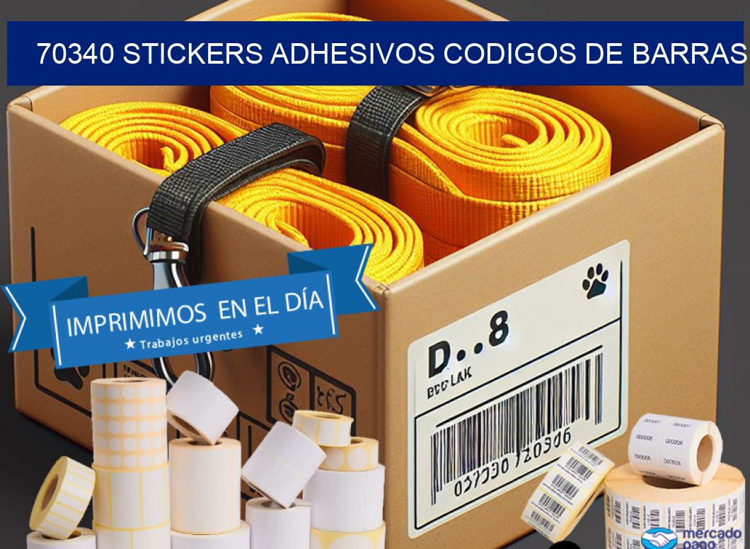70340 stickers adhesivos codigos de barras