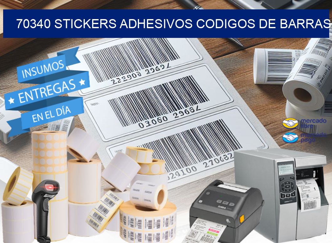 70340 stickers adhesivos codigos de barras