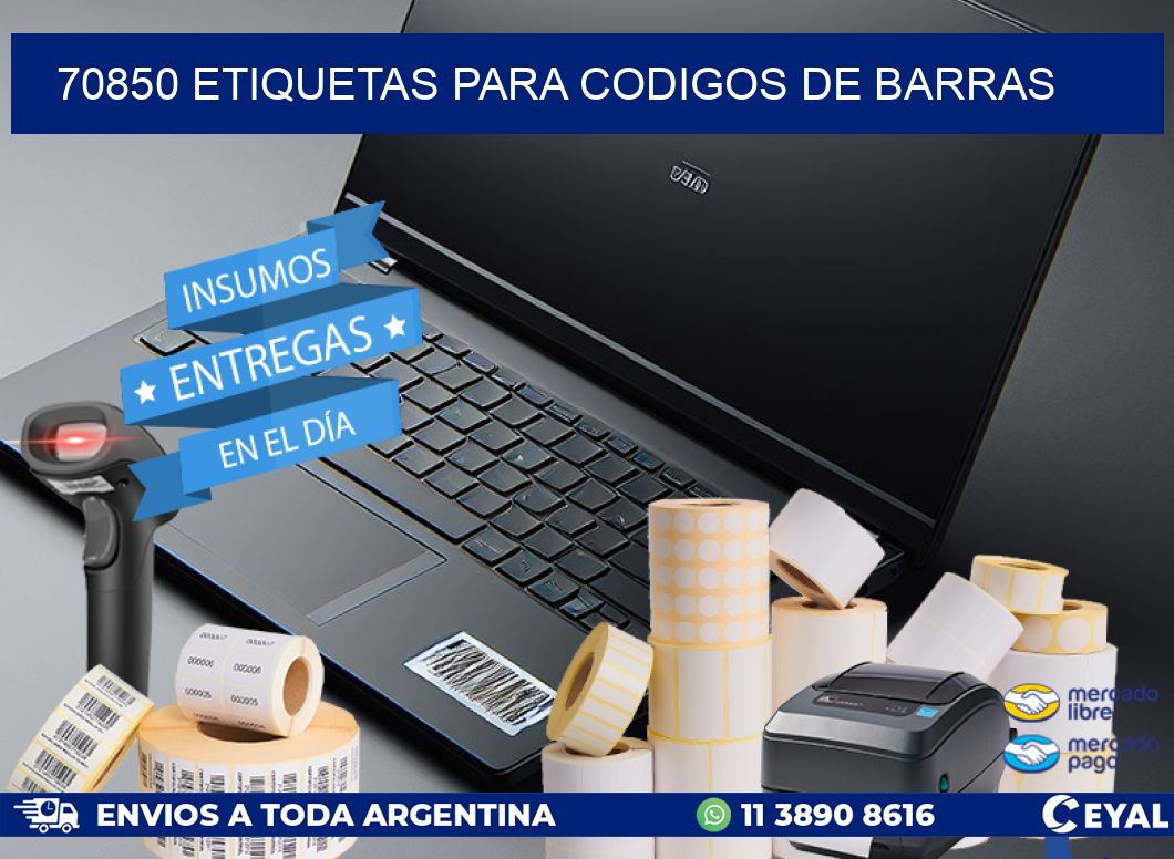 70850 ETIQUETAS PARA CODIGOS DE BARRAS