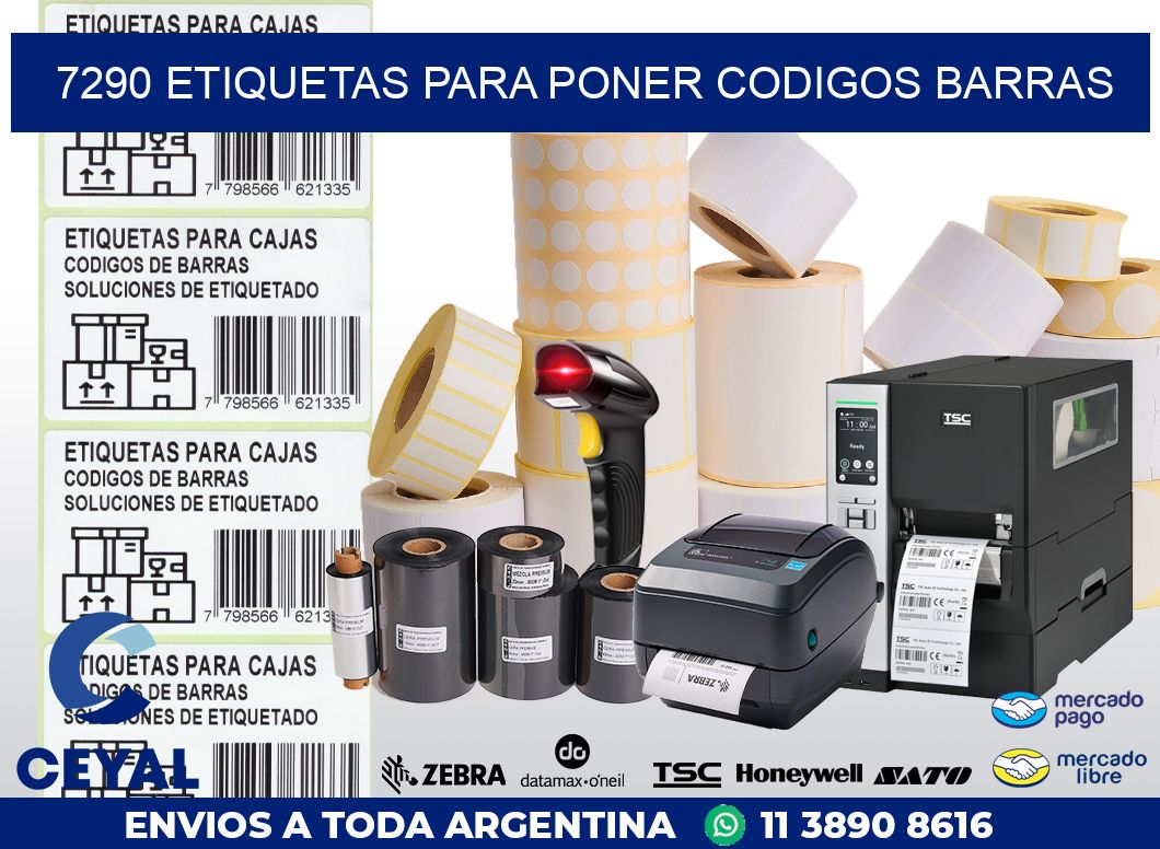 7290 ETIQUETAS PARA PONER CODIGOS BARRAS