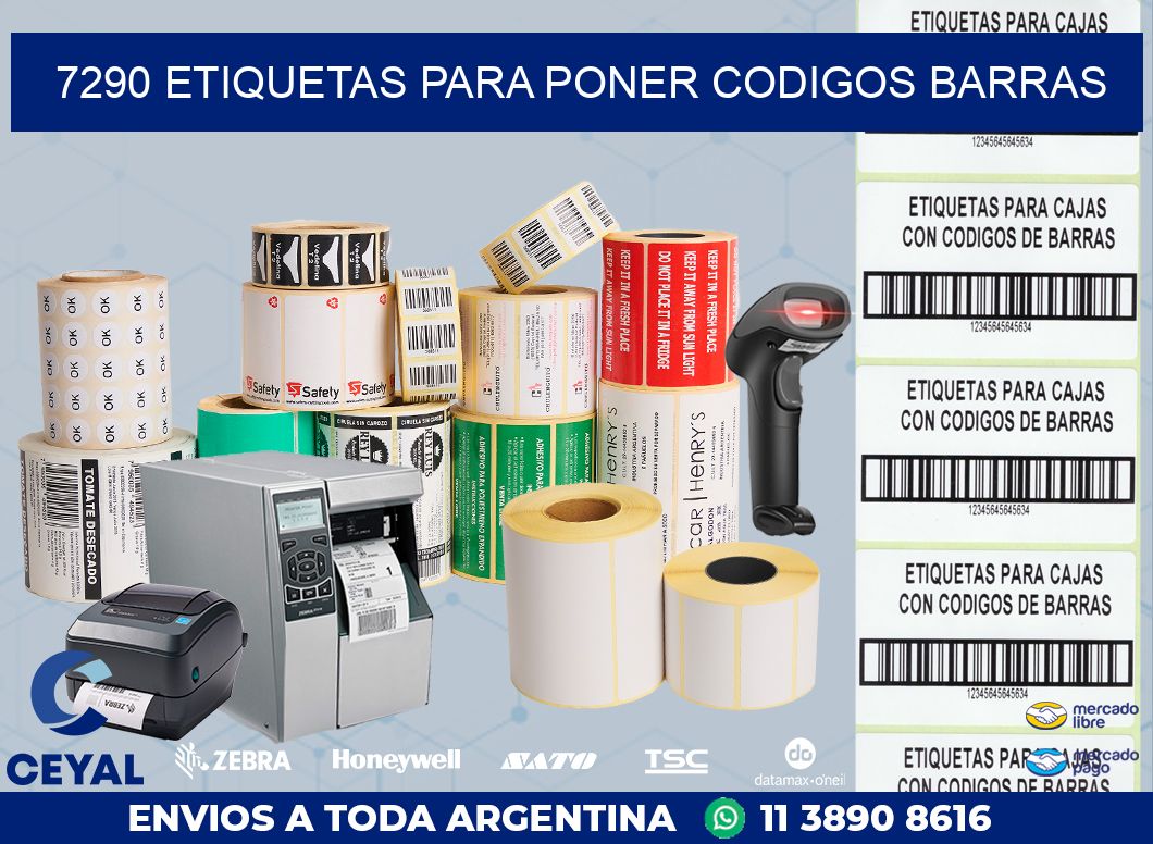 7290 ETIQUETAS PARA PONER CODIGOS BARRAS