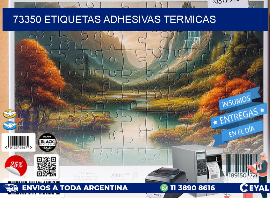 73350 etiquetas adhesivas termicas