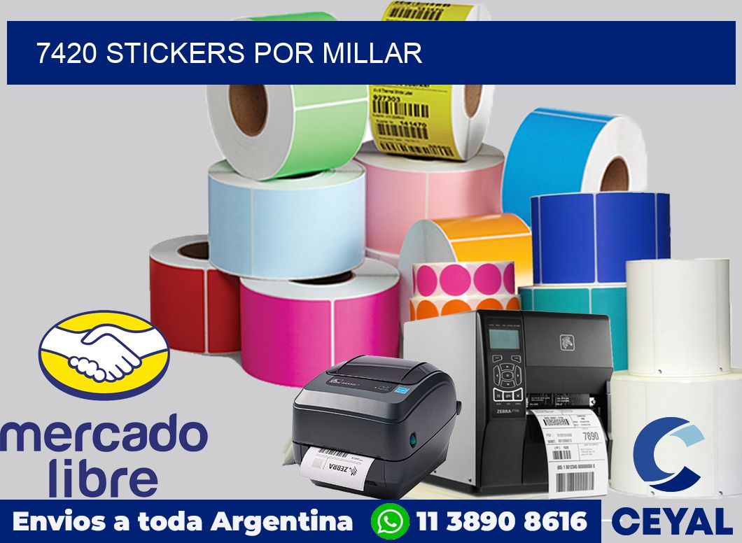 7420 STICKERS POR MILLAR
