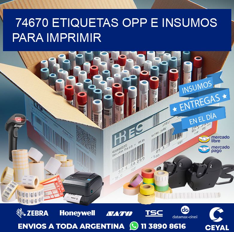 74670 ETIQUETAS OPP E INSUMOS PARA IMPRIMIR