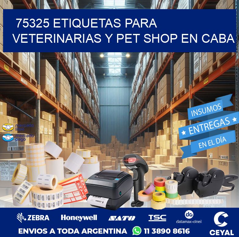 75325 ETIQUETAS PARA VETERINARIAS Y PET SHOP EN CABA