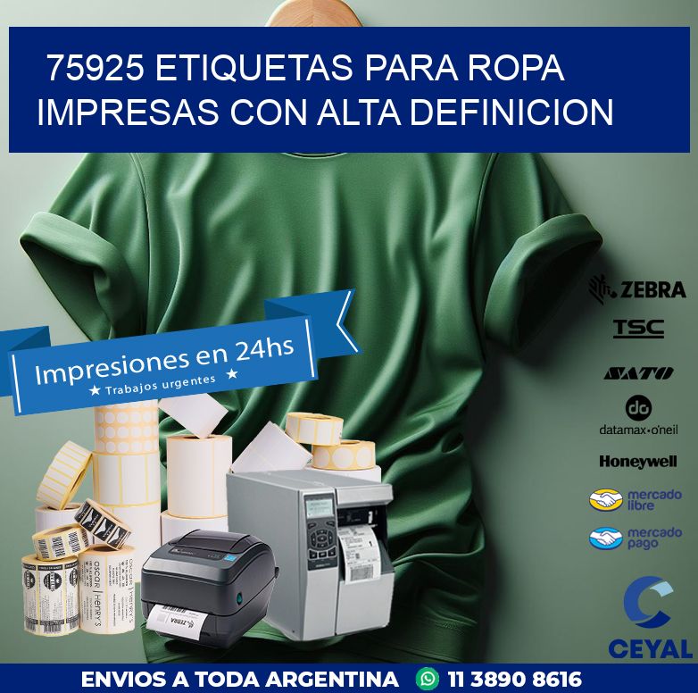 75925 ETIQUETAS PARA ROPA IMPRESAS CON ALTA DEFINICION