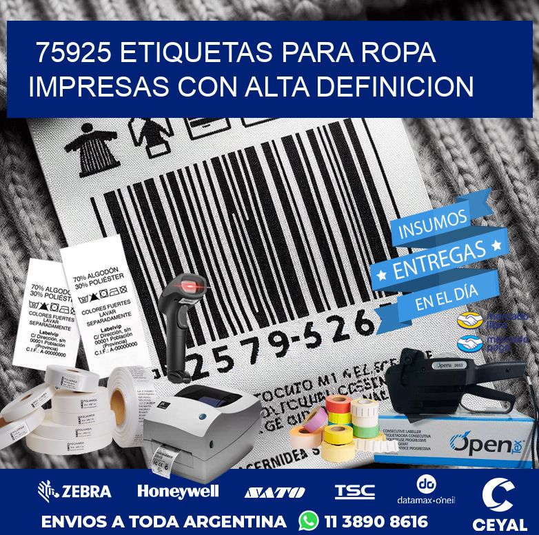 75925 ETIQUETAS PARA ROPA IMPRESAS CON ALTA DEFINICION