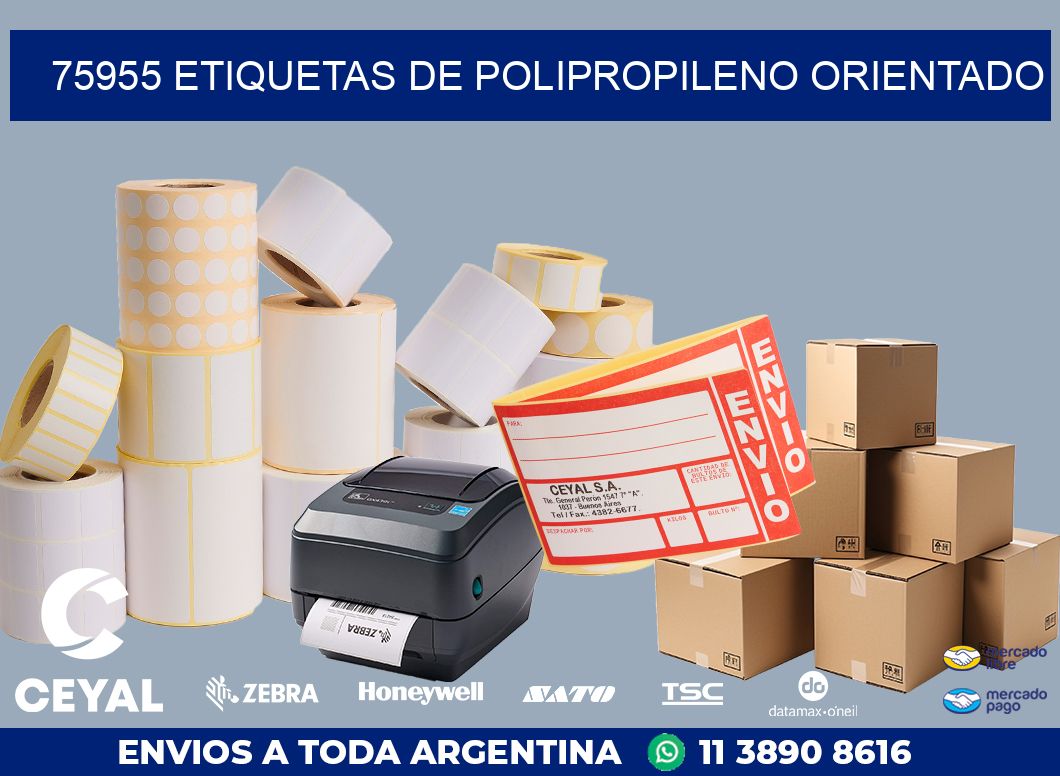 75955 ETIQUETAS DE POLIPROPILENO ORIENTADO