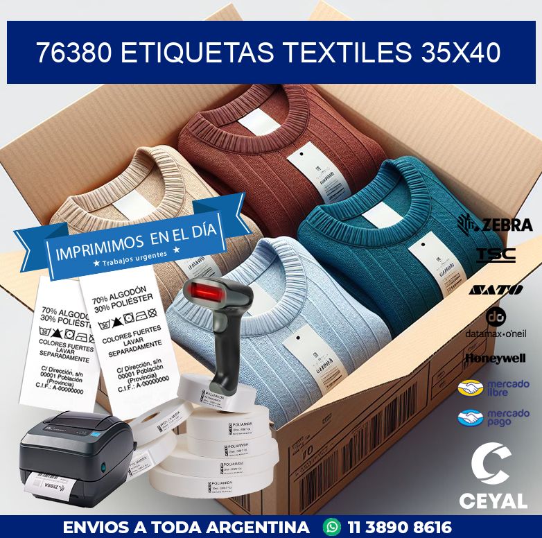 76380 ETIQUETAS TEXTILES 35X40