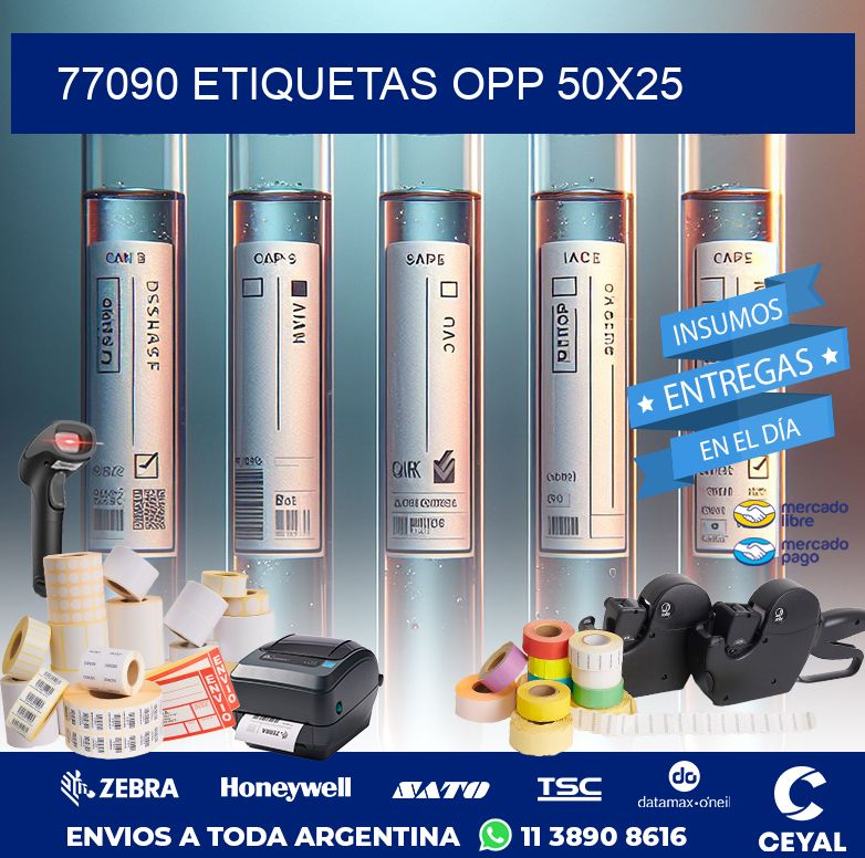 77090 ETIQUETAS OPP 50X25