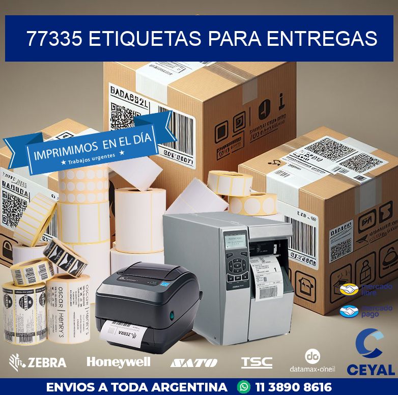 77335 ETIQUETAS PARA ENTREGAS