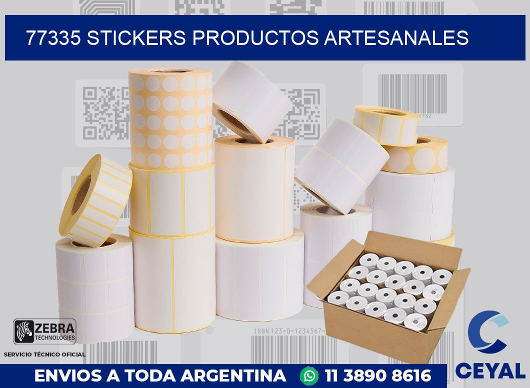77335 stickers productos artesanales