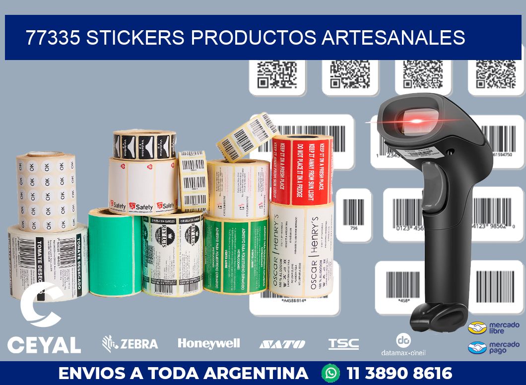 77335 stickers productos artesanales