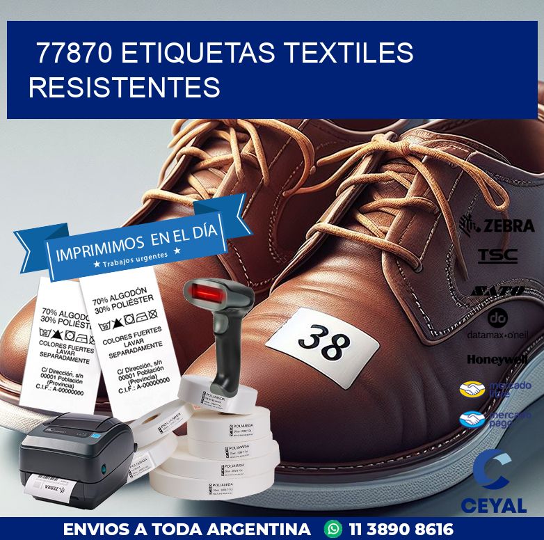 77870 ETIQUETAS TEXTILES RESISTENTES
