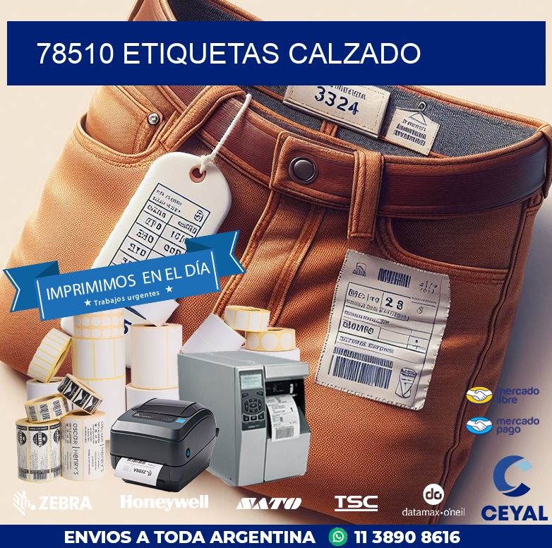 78510 ETIQUETAS CALZADO