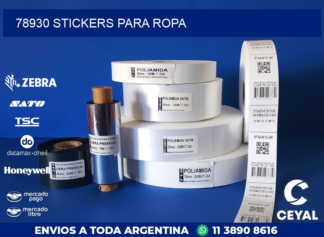 78930 STICKERS PARA ROPA