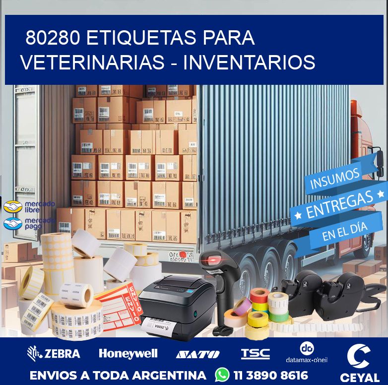 80280 ETIQUETAS PARA VETERINARIAS - INVENTARIOS